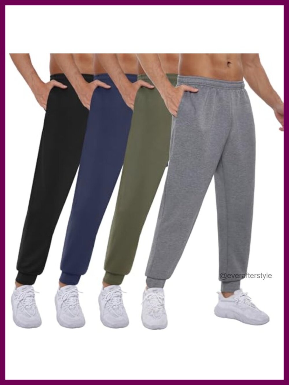 Men's Sweatpants with Pockets Gym Joggers Athletic Workout Casual